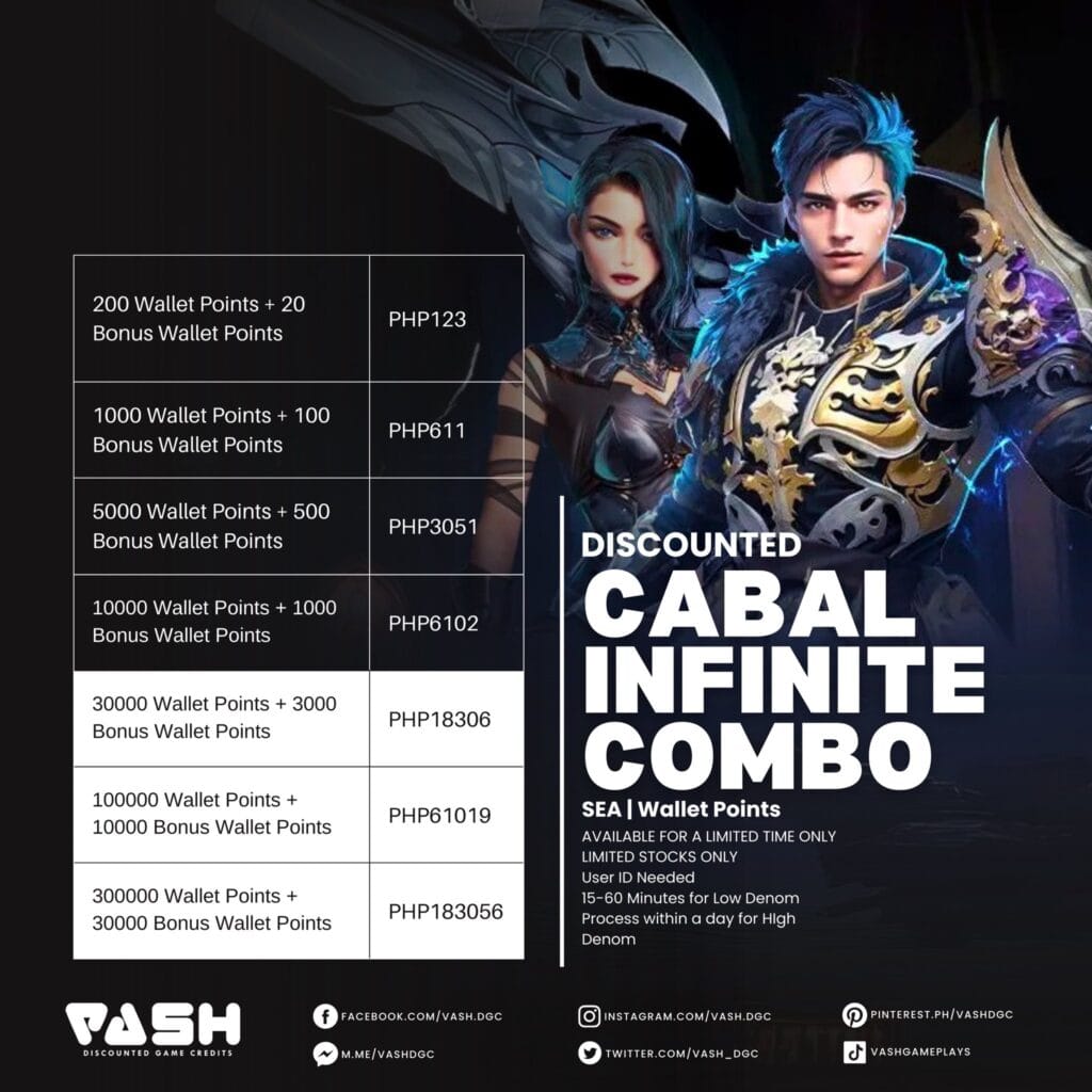 BEST DEALS Today at VASH Discounted Game Credits! 7