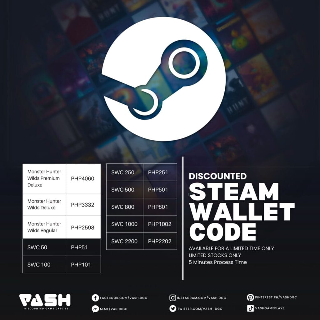 BEST DEALS Today at VASH Discounted Game Credits! 9