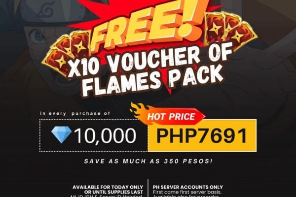 FREE! X10 Voucher of Flame Pack