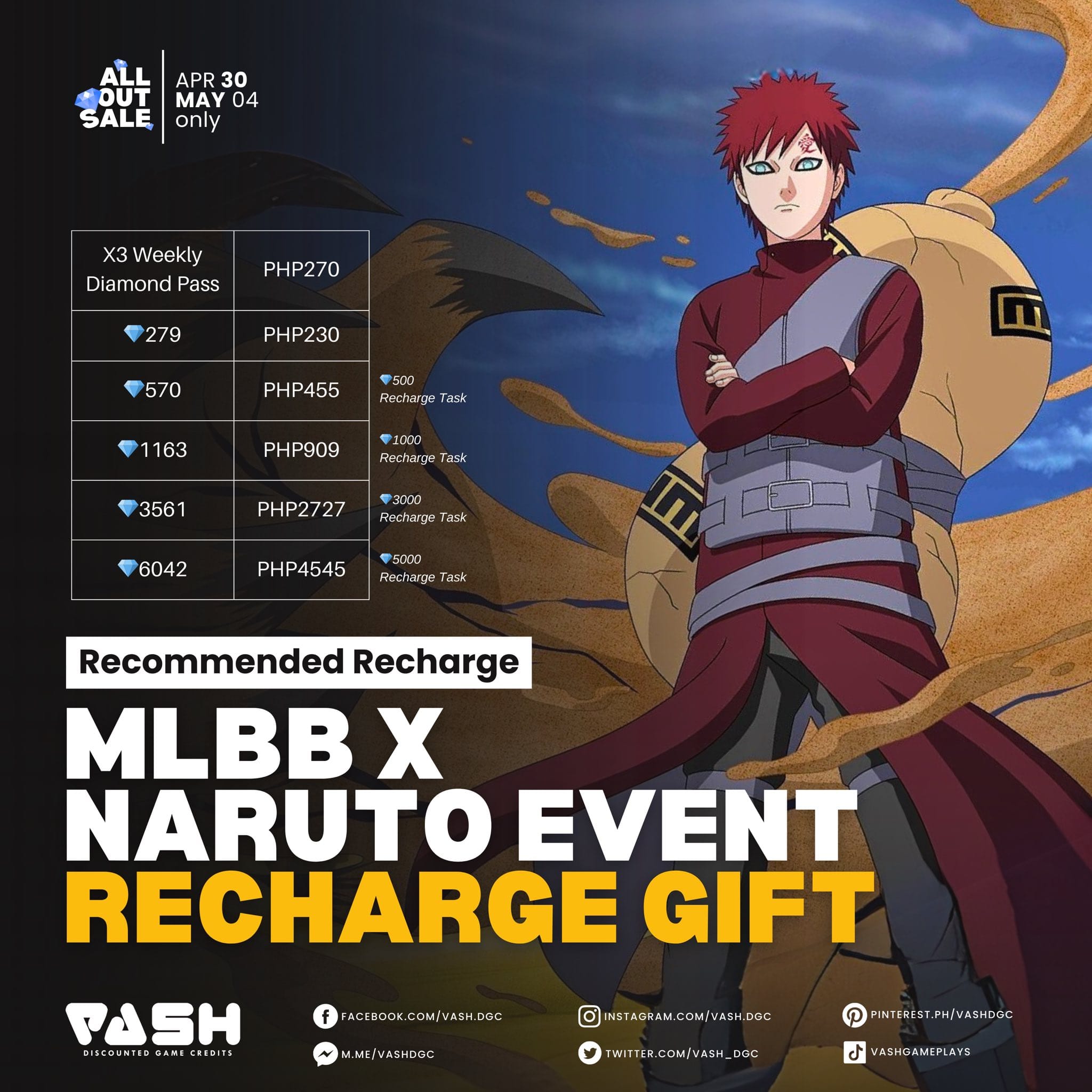 MLBB | MLBB x Naruto Event Recharge Gift is NOW AVAILABLE 1